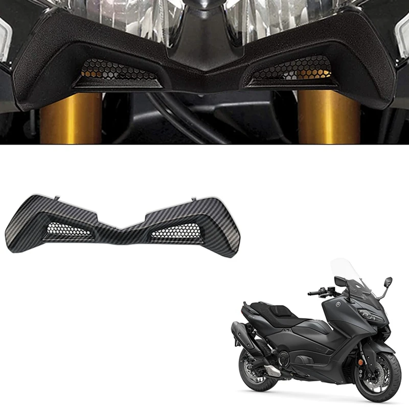 

Передний воздухозаборник из углеродного волокна для Yamaha Tmax 530 TMAX 560 2017-2021, модифицированный дефлектор подбородка с фиксированным крылом