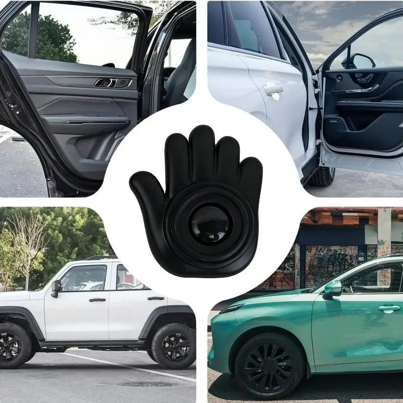 Creative Palm Shape Silicone Bumper Pads Car Door Anti Collision Protector Thick Adhesive Door Edge Guard Anti Scratch Mats