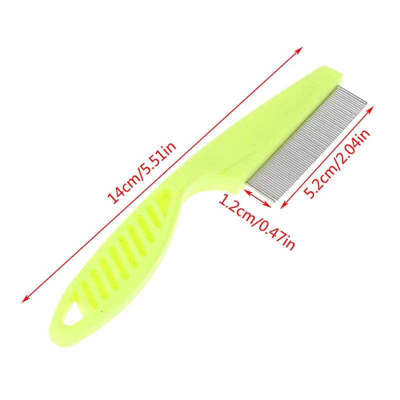8 Colors Home Flea Comb For Cat Dogs Pet Stainless Steel Comfort Flea Hair Grooming Tools Deworming Brush Pet Hair Comb images - 6