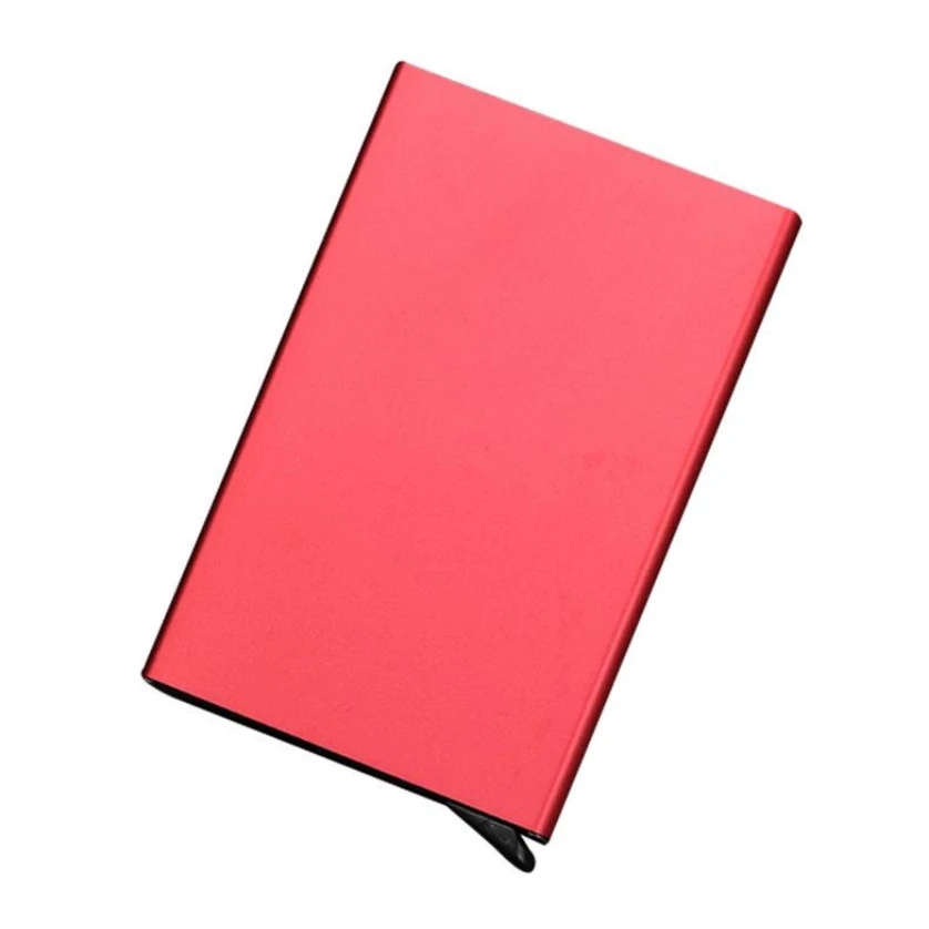 Automatic Credit Card Box Business Card Box Metal Aluminum Alloy RFID Holder