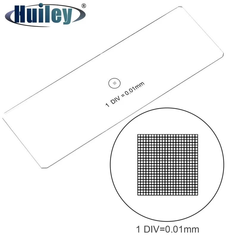 Microscope Micrometer DIV 0.01mm Microscope Stage Calibration Slides