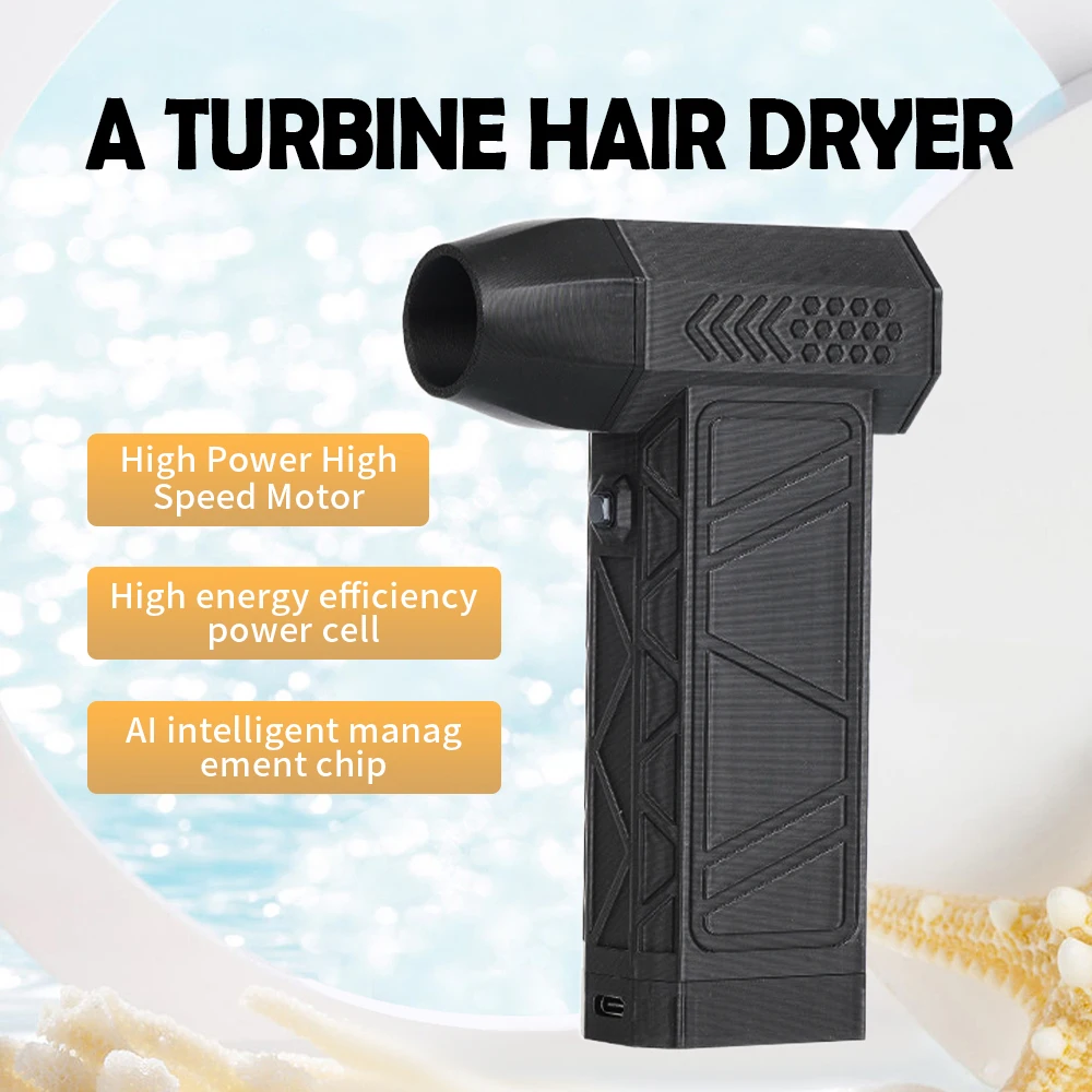 

Air Blower 130000RPM Turbofan Brushless Motor 200W High Power Jet Fan Dust Blower Wind Speed 52m/s Mini Violent Turbo Fan Duster