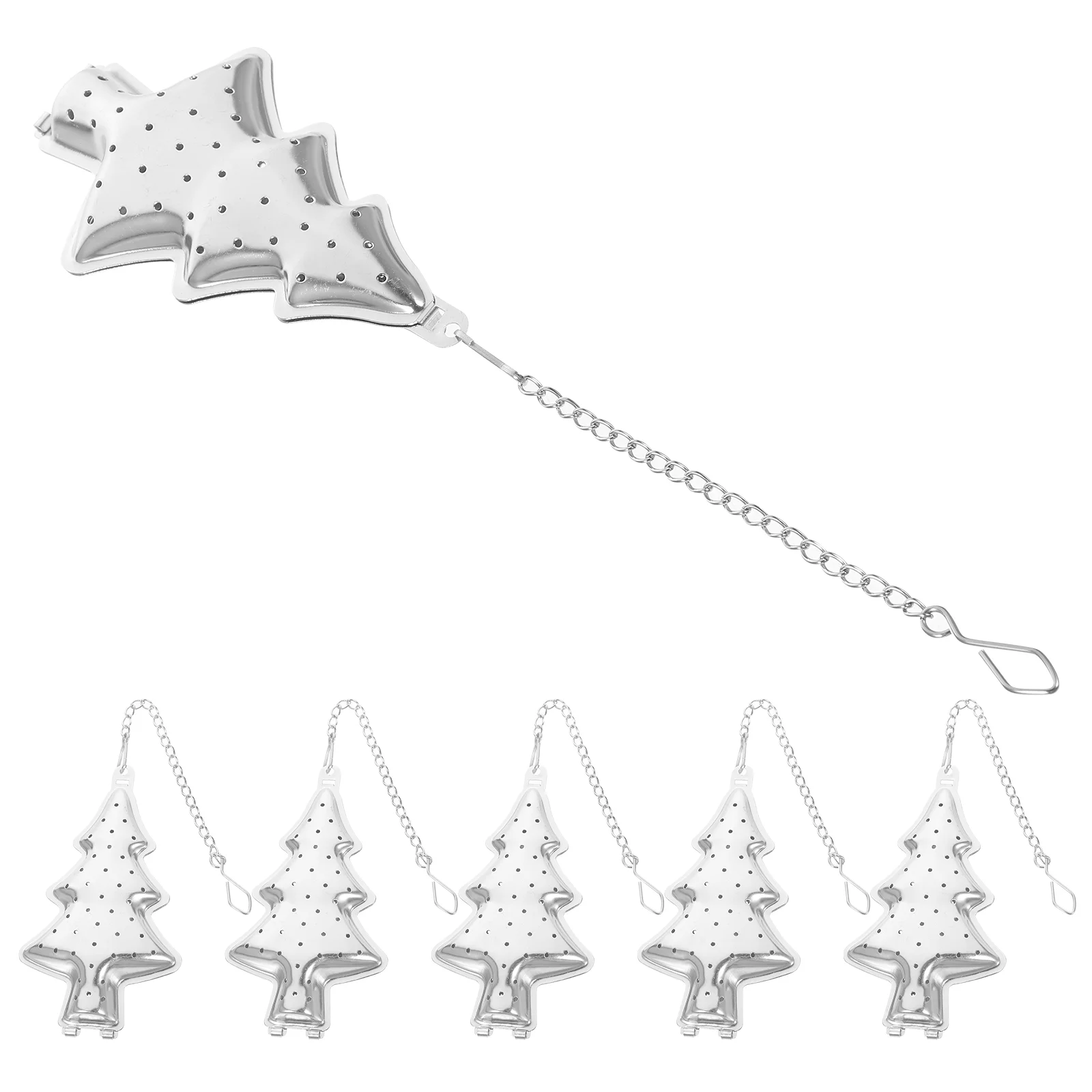 

Christmas Tree Tea Strainer Stainless Steel Infuser Steeper Diffusers Brewing Filters
