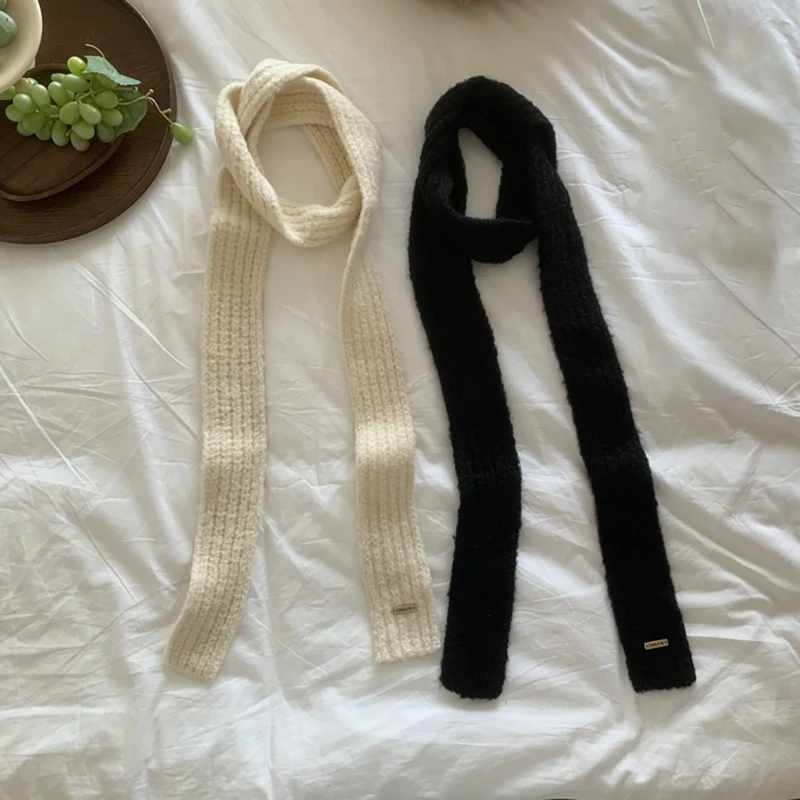 

Versatile Scarf for Girls Winter Decorative Scarf for Student Maillard Styling
