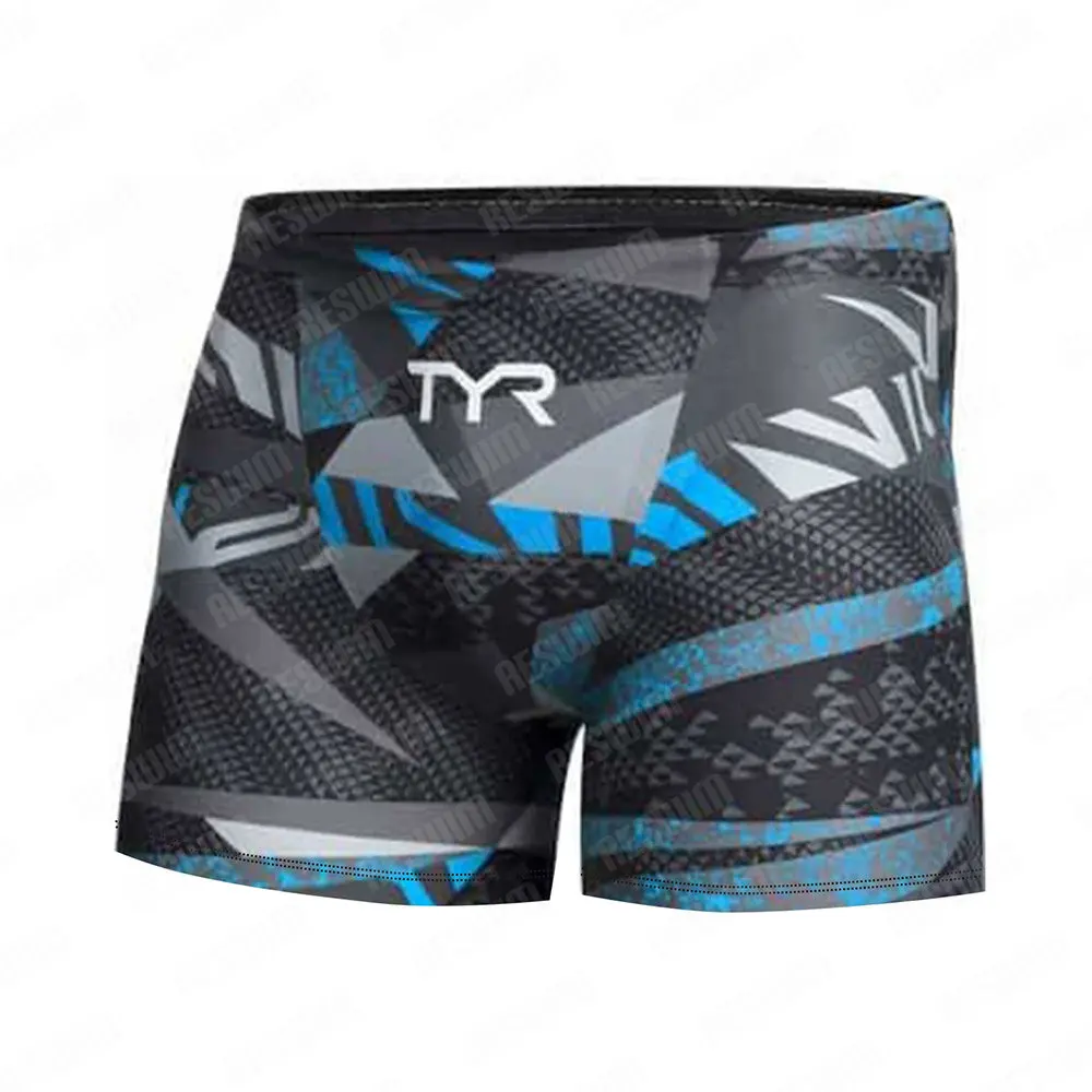 New Summer Men's Swim Jammer Endurance Athletic Training Swimsuit Beach Swimming Trunks Swimwear Jammers Tight Surf Shorts