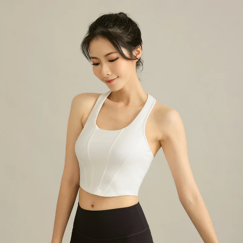 Shock-proof sagging sports underwear women's high-intensity running push-up yoga bra fitness beauty back yoga clothing