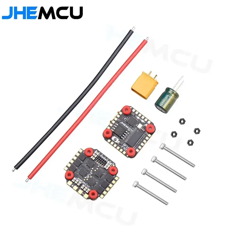 

Контроллер полета JHEMCU GF16 Stack F405 ICM42688 W/ OSD AT7456 BLHELI_S 2-4S 13A 4 в 1 ESC Dshot600/300/150 для микродрона FPV