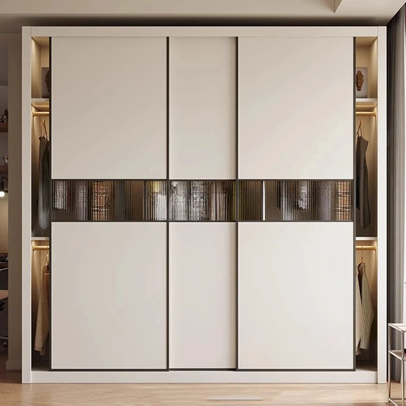 Open System Closet Cupboard Bedroom Clothes Nordic Wardrobe Minimalist Modern Jewelry Fabric Cube Guarda Roupa Home Furniture 1