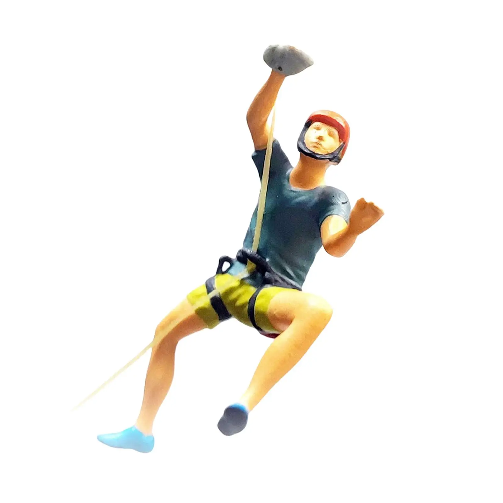 Mounting Climbing Miniature People Figurines Simulation Miniature Toy Character Model for DIY Projects 1/87