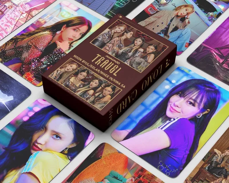 54pcs/set Korean Girls K-POP MAMAMOO New Album TRAVEL Lomo Card HD