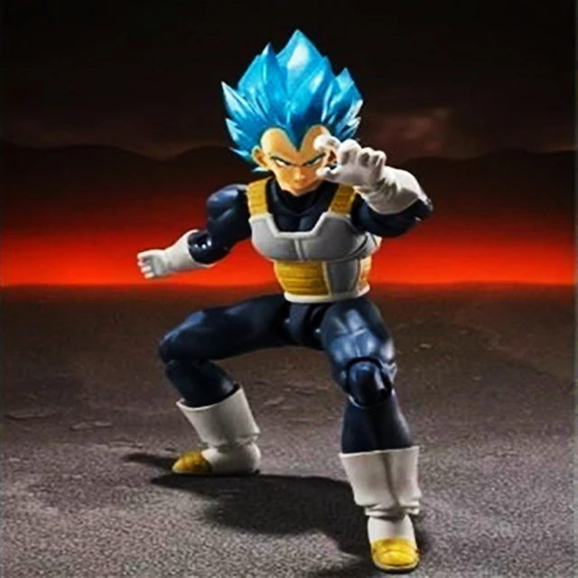 Boneco Articulado - Dragon Ball Super - Super Saiyan Vegeto - Azul