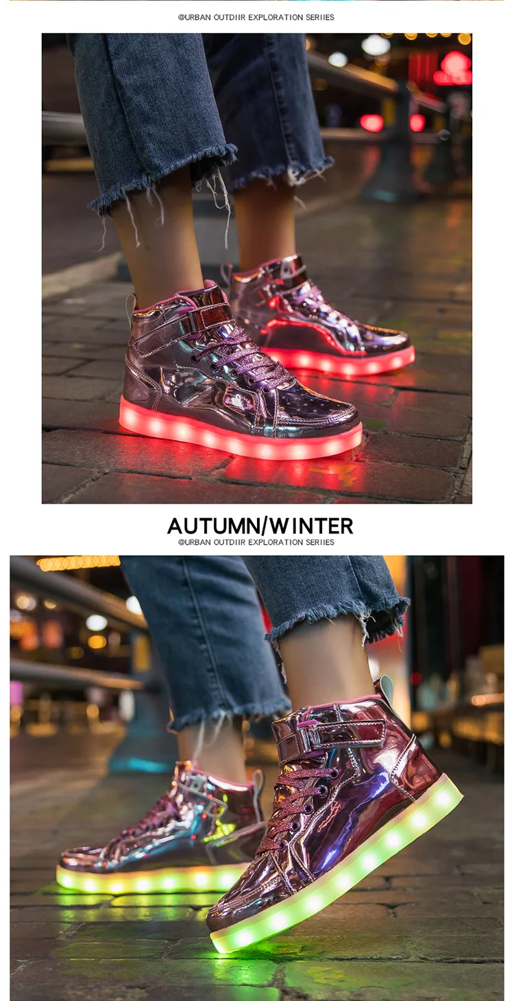 Luminous LED Light For Adults Men Women Children Boys And Girls Luminescent Sports Shoes Sizes 25-47_voghion.com