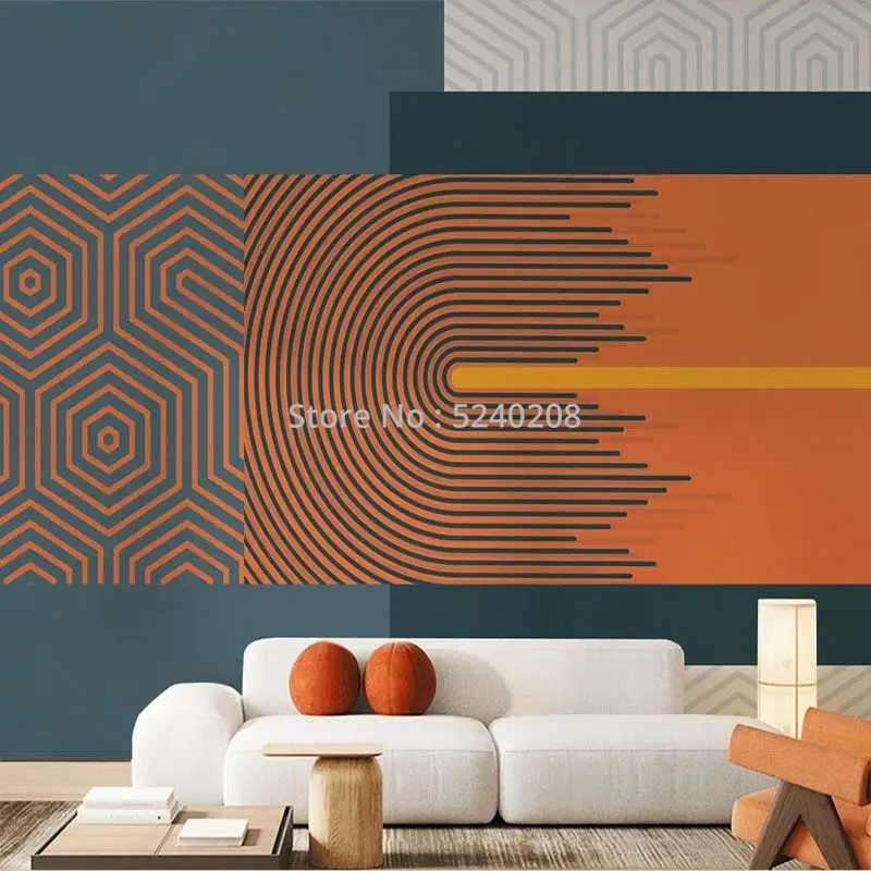 e minimalista abstrato geométrico morandi sala arte pintura mural tapiz