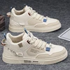 High-Top Canvas Men's Shoes Casual Sports Sneakers for Middle School Students And Teenagers Trendy Design Breathable Wear-Res...