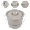 Portable Toilet Bucket Mobile Potty Camping Toilet for RV Indoor Living Room 5