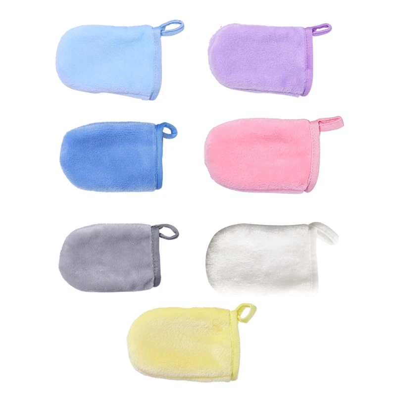 

Face Deep Cleaning Pads Reusable Makeup Remover Glove Microfiber Cleansing Towel Dropship