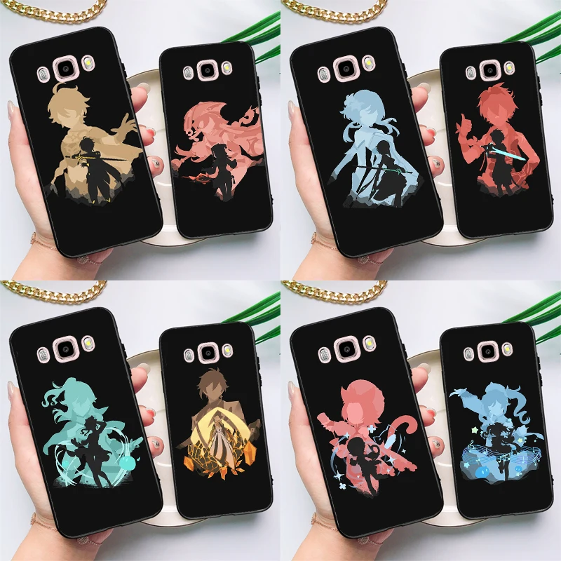Custodia Xiao Zhongli Genshin Impact Per Samsung Galaxy J4 J6 Plus J3 J5 J7 2016 A3 A5 2017 A9 J8 A6 A8 Plus 2018 Cover