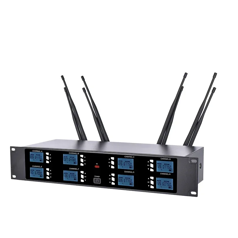 XTUGA A800 보컬 녹음 스트리밍 콘덴서 전문가용 8채널 무선 마이크 시스템 헤드셋