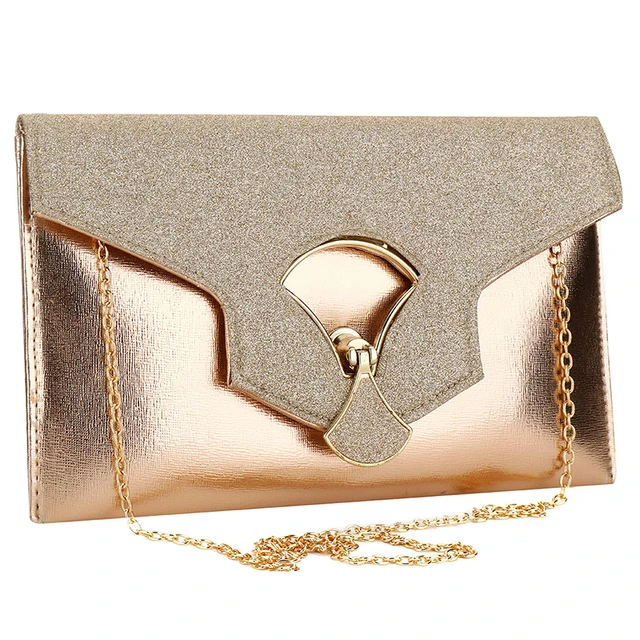 Ardene Gold Sequined Evening Envelope Clutch Bag Removable Flap Chain/Hand  Strap | Clutch bag, Envelope clutch bag, Envelope clutch