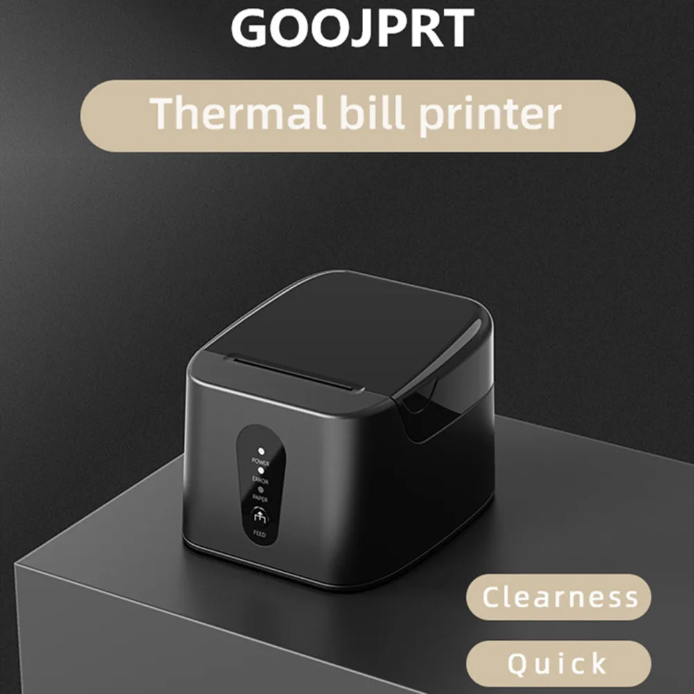 Hoge Kwaliteit 58Mm Pos Thermische Printer Machine Afdruksnelheid Snelle Usb + Bluetooth Poort