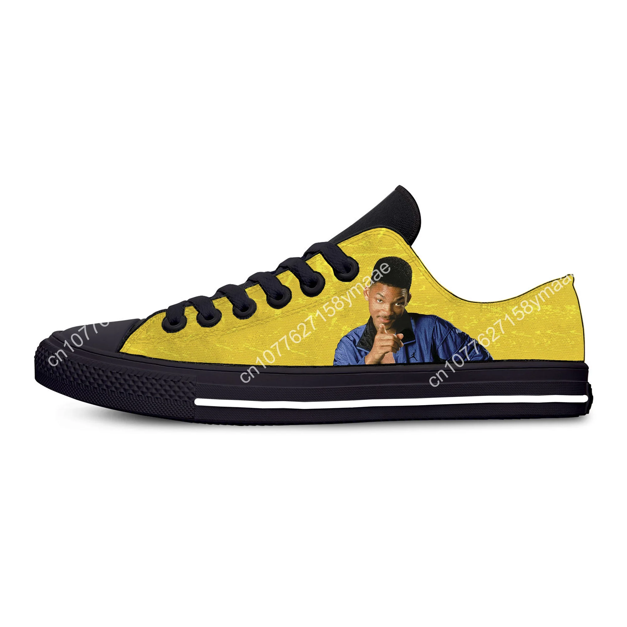 Hot Fresh Prince Of Bel AF Funny Novelty Fashion Casual Cloth Shoes Low Top Lightweight Breathable 3D Print Men women Sneakers