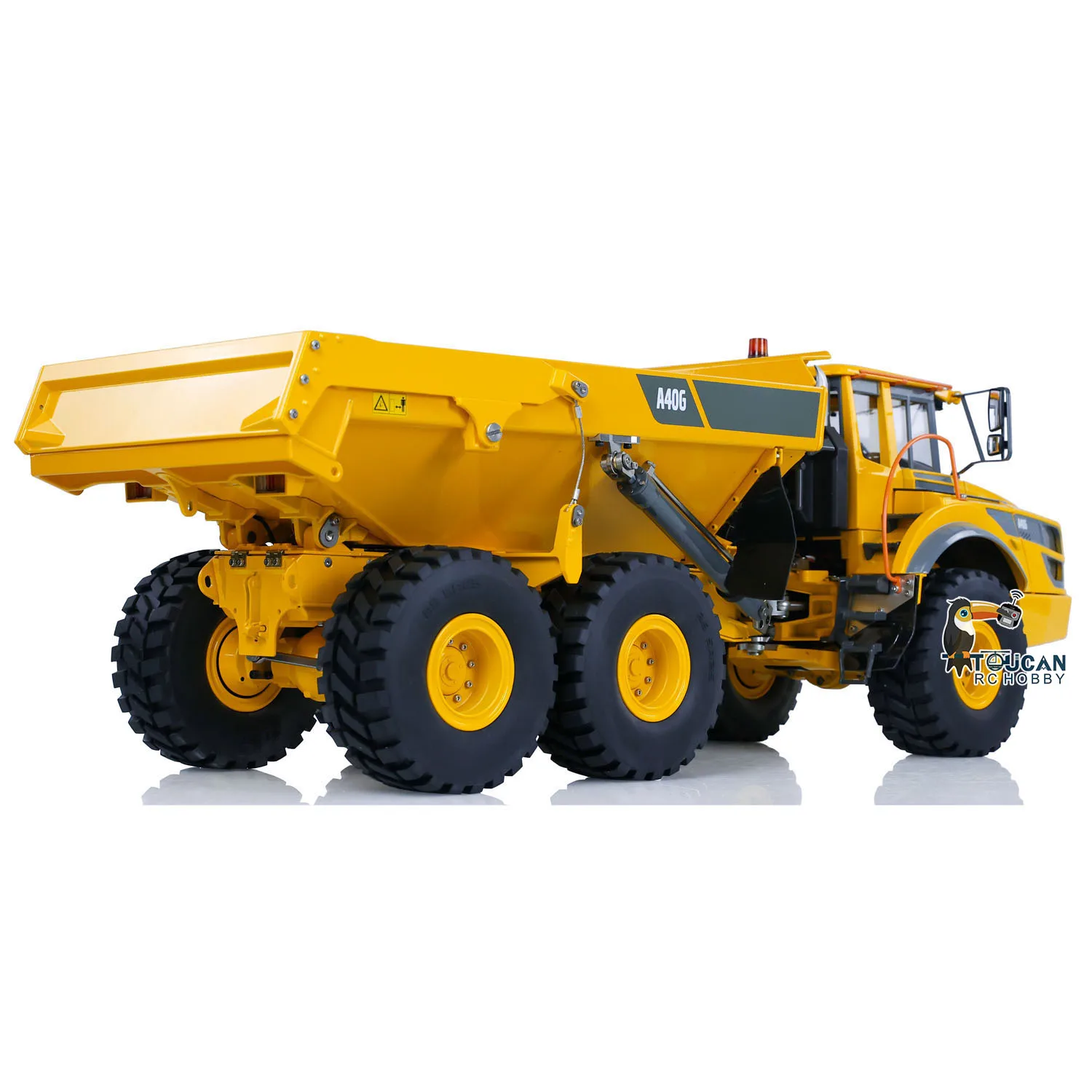RTR 1/16 A40G RC Hydraulic Articulated Truck Light Sound Double E Toy Metal Radio Control Dumper Truck Car Tipper Gift TH23143 5