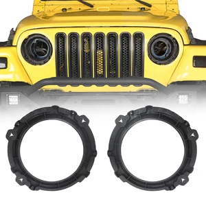 7inch Headlight Mount Bracket Overlay Retainer Ring Replacement for JEEP Wrangler TJ 1997-2006