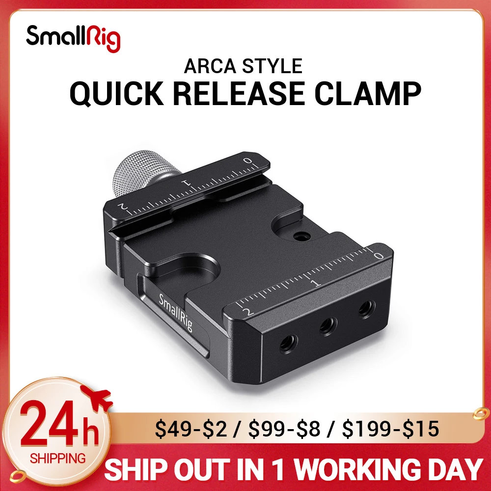 

SmallRig Arca-Type Ronin SC Quick Release Clamp for DJI Ronin S / Ronin SC and ZHIYUN Crane Series / Weebill S Gimbals 2506