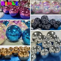 4ft/6ft Multi-Colored Giant Shinny Inflatable Mirror Ball Durable PVC Floating Mirror Sphere Disco Balloon For Party Decoration 1