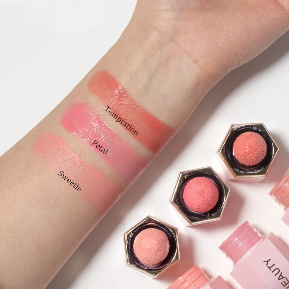 3PCS 2in1 Liquid Blush Cheek Lip Tint Set