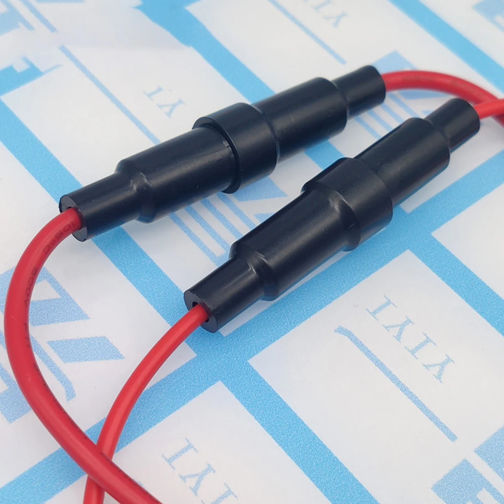 10pcs Wire Line Holder 22AWG Screw Types Fuse Holder 5x20mm/6x30mm Fuse Preventing Short Circuits Auto Parts