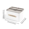 1pc Desktop Organizer Tissue Box Multi-function Remote Clutter Storage Cell Phone Holder Car Tissue Box Desk Storage Tools 2