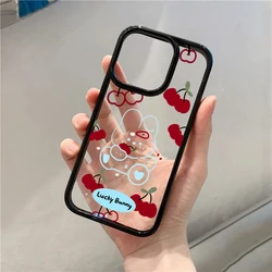 Red Cherry Rabbit Clear Phone Case for A23 (A)