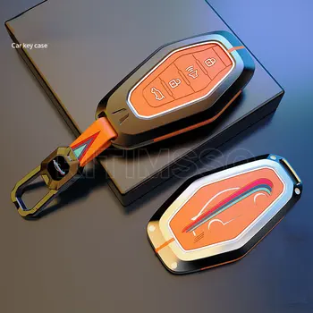 Custodia per chiave a distanza per Auto in lega di zinco Gel di silice per Chery Jetour X70 X90 X95 Plus accessori per la protezione automatica del supporto per guscio
