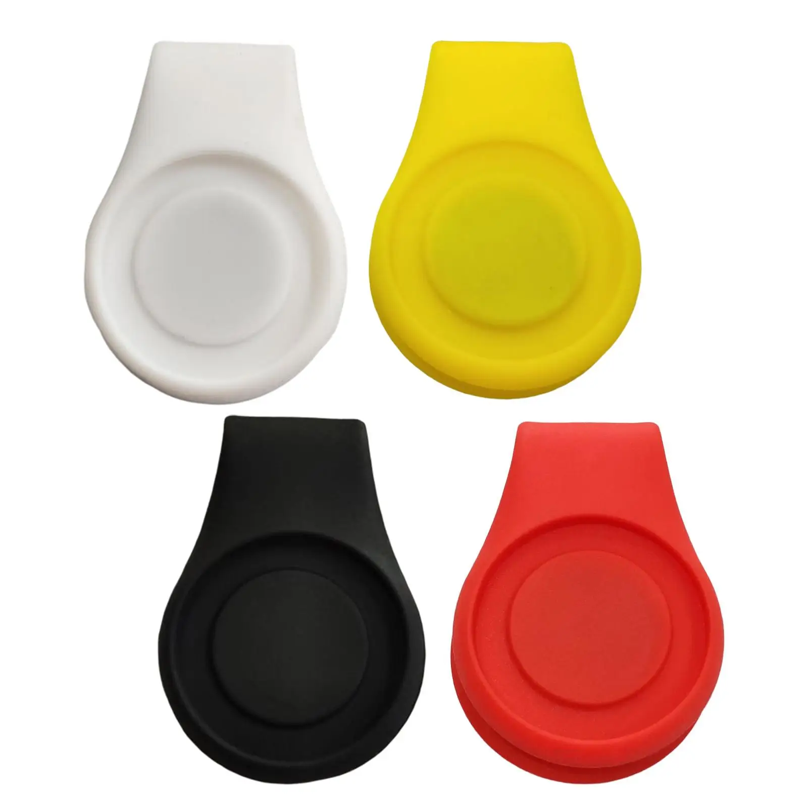Novelty Golf Ball Marker Hat Clip Men and Women Round Putt Design Attach to Caps Visor Silicone Lightweight Golf Accessory