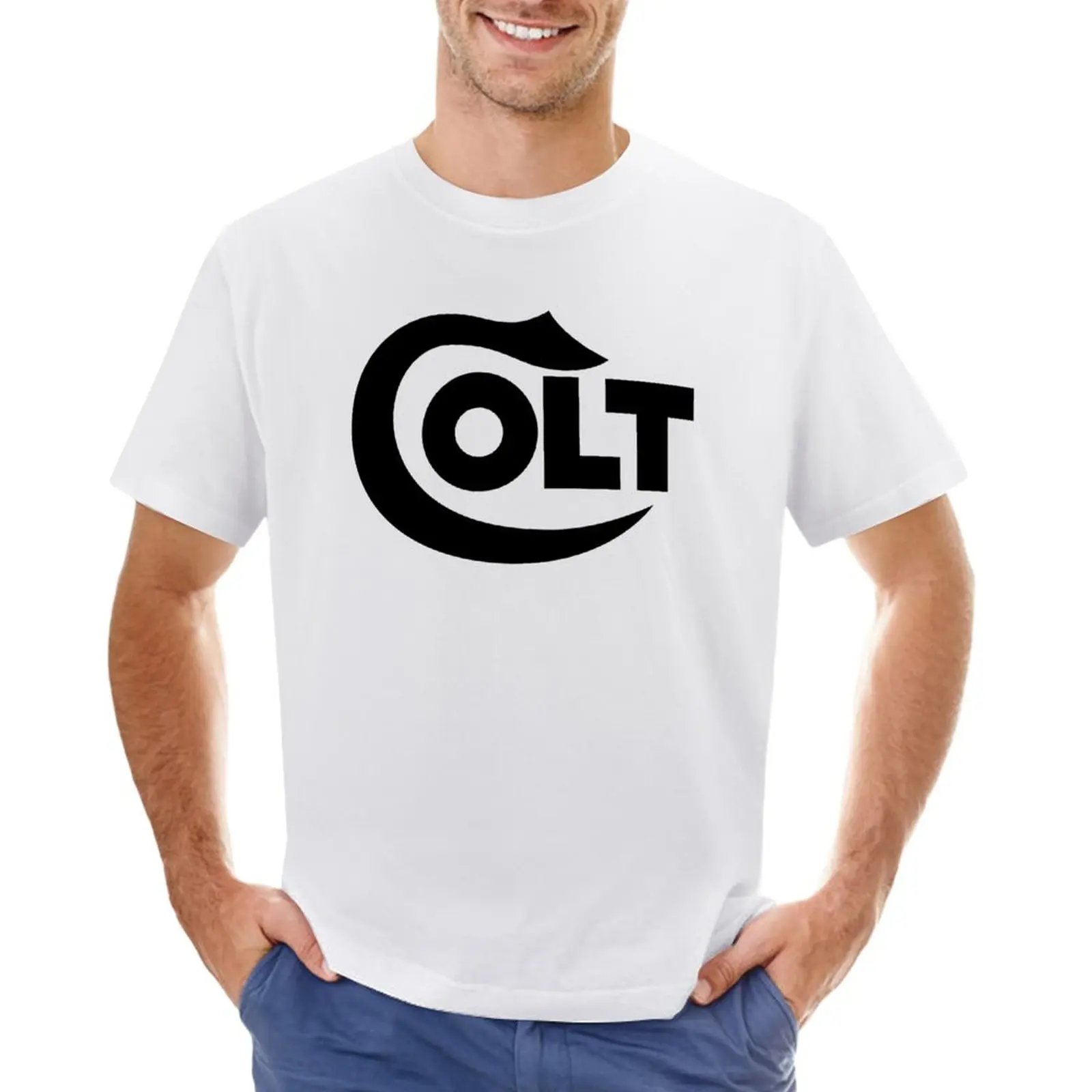 

Colt Logo T-Shirt for a boy Aesthetic clothing mens vintage t shirts