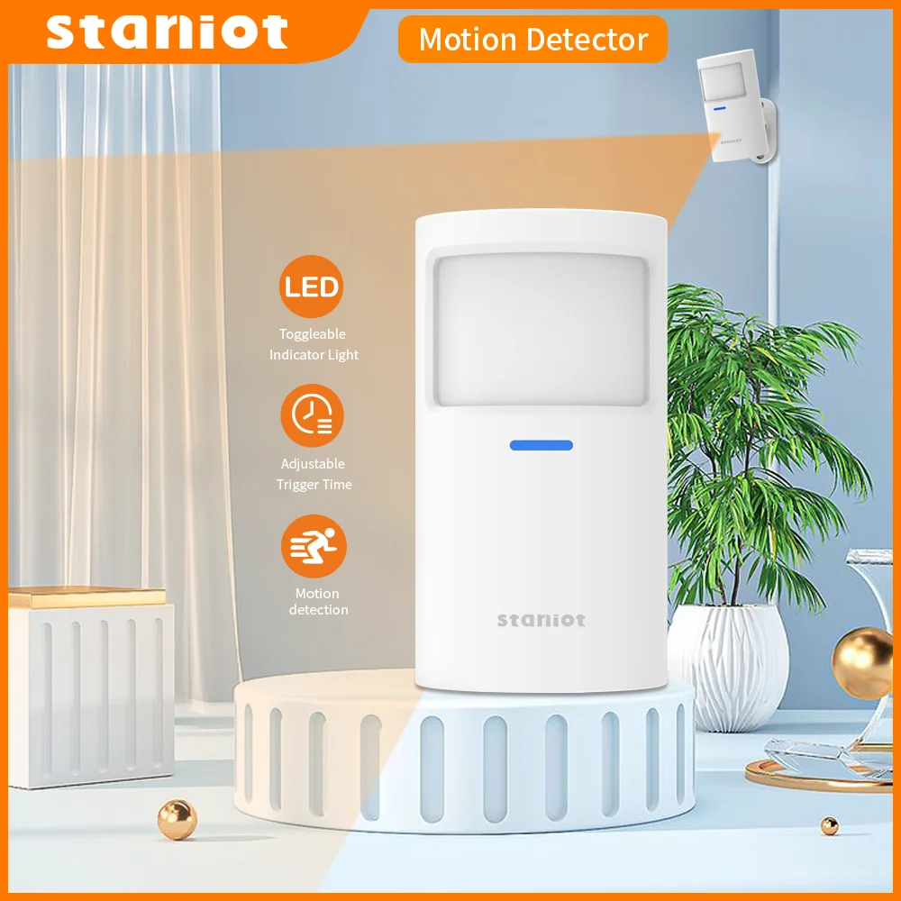 Staniot Motion Sensor PR200 Wireless 433Mhz PIR Motion Detector