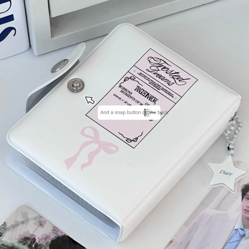 Niedliches Kartenalbum im japanischen Stil, 7,6 cm (7 Zoll), Mini-Idol-Karte, Sammelbuch mit 16 internen Seiten, PVC-Postkartenbuch, Unisex – Detail 7