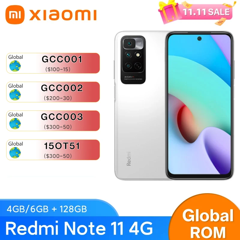 Xiaomi-Redmi-Note-11-4G-Global-ROM-4GB-6GB-128GB-50MP-Triple-Cams-6-5 ...
