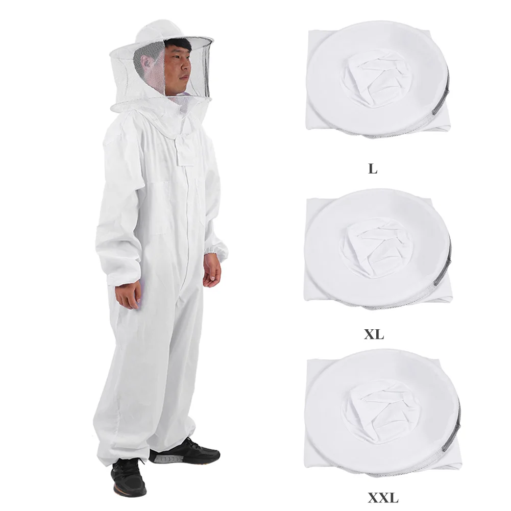 Beekeeper Protective Suit Beekeeper Suit Professional Beekeeping Protective Equipment Bee Keeping Full Body Beekeeper Suit Hat 2