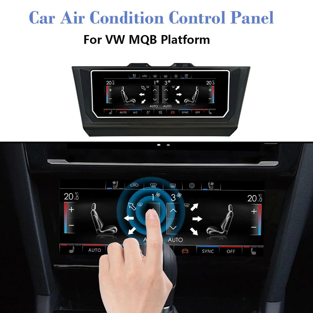 6.9 IPS LCD Touch Screen Car Air Condition AC Panel Climate Control Board  For VW CC/Bora/Tiguan L/Passat/Golf 7/Magotan/Lavida