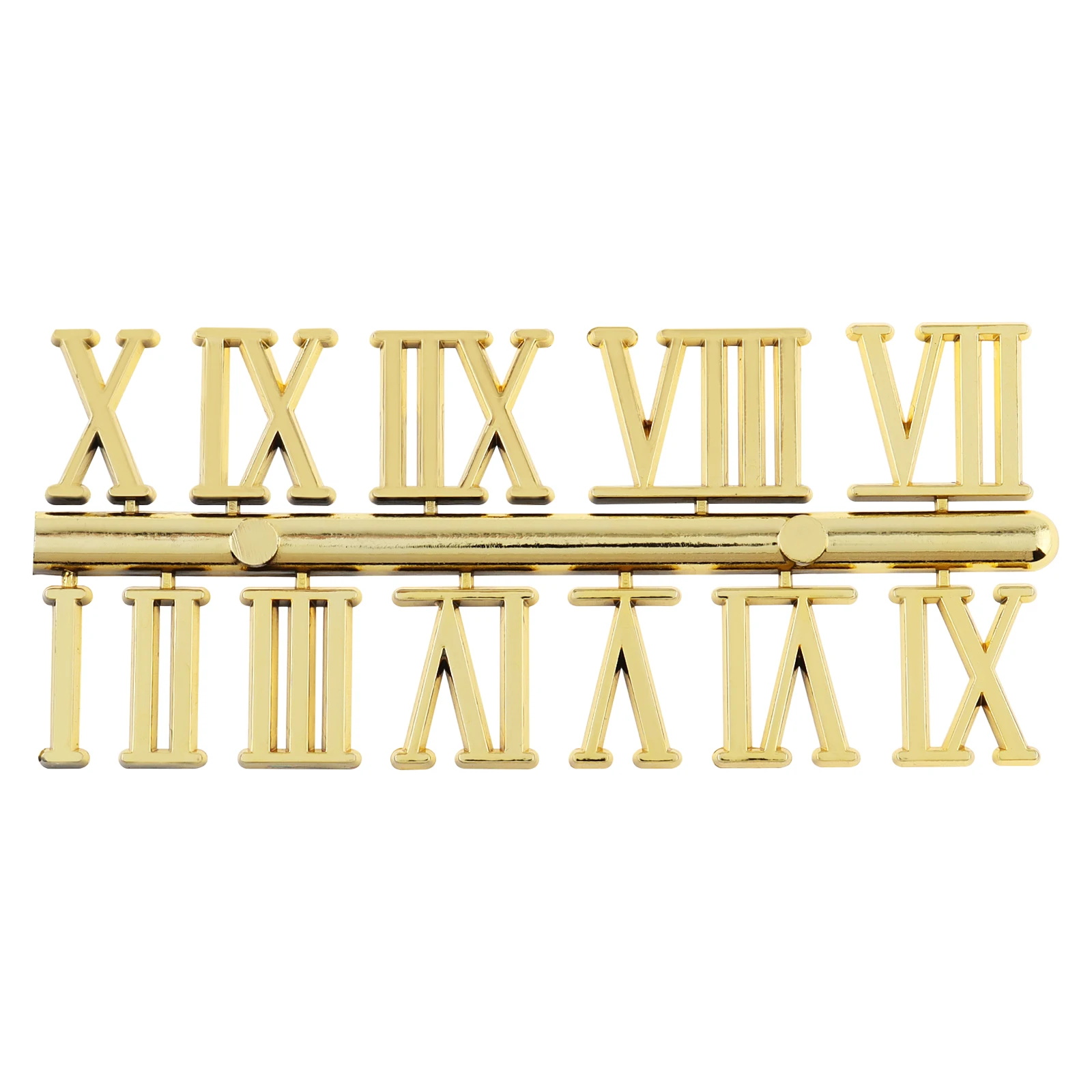 6pcs Roman Numerals of Different Colors DIY Digital Clock Numbers for Design Replacement Repairing Clock Numerals Kit Tools