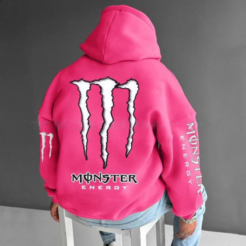 Monster Energy Hoodies – Water Resistant Hip Hop Streetwear Pullover Hoodie
