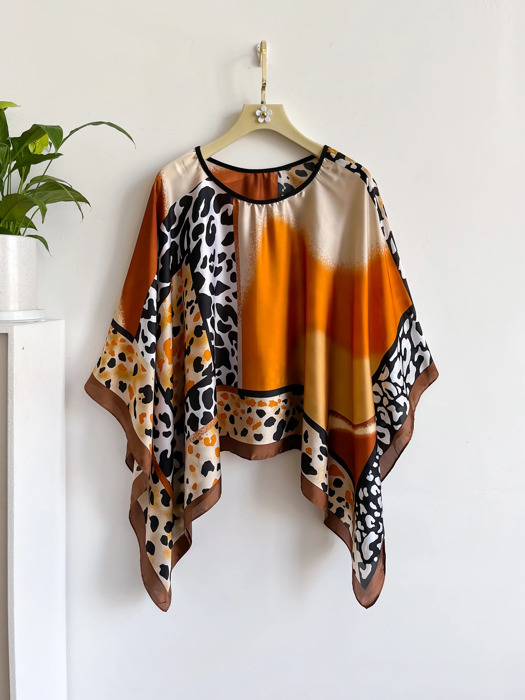 Poncho Pullover Shawl Sun Protection Scarf New Versatile Scarf Paired With Women's Loose Summer Sunscreen Leisure Clothing