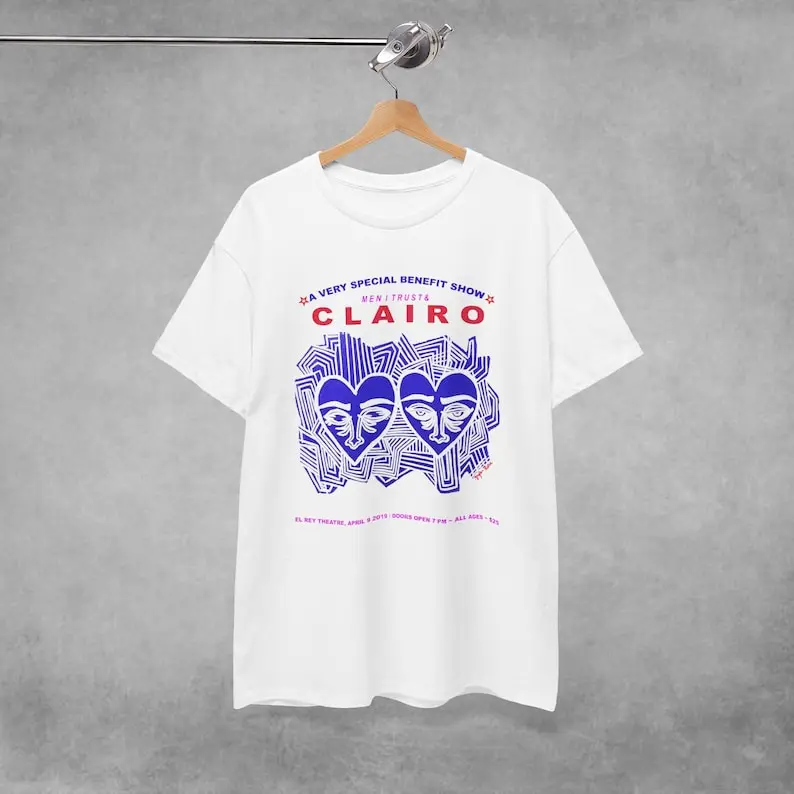 Clairo & Men I Trust Unisex T-Shirt 2019 Concert Tee Indie Rock Band Merch Alternative Poster for Gift Beach