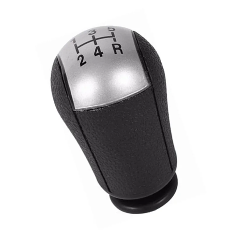 5 6 Speed MT Car Gear Stick Shift Knob For Ford Focus Mondeo MK3 S-MAX C-MAX Mustang Galaxy Fiesta MK6 Transit Black Silver