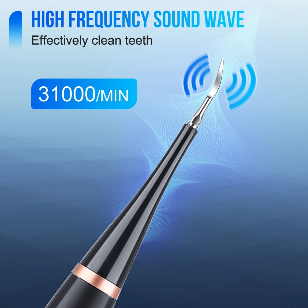 Description Picture 4 of itemElectric Ultrasonic Teeth Cleaner Dental Scaler Dental Tooth Calculus Stains Tartar Remover Oral Irrigator Teeth Whitening Tool
