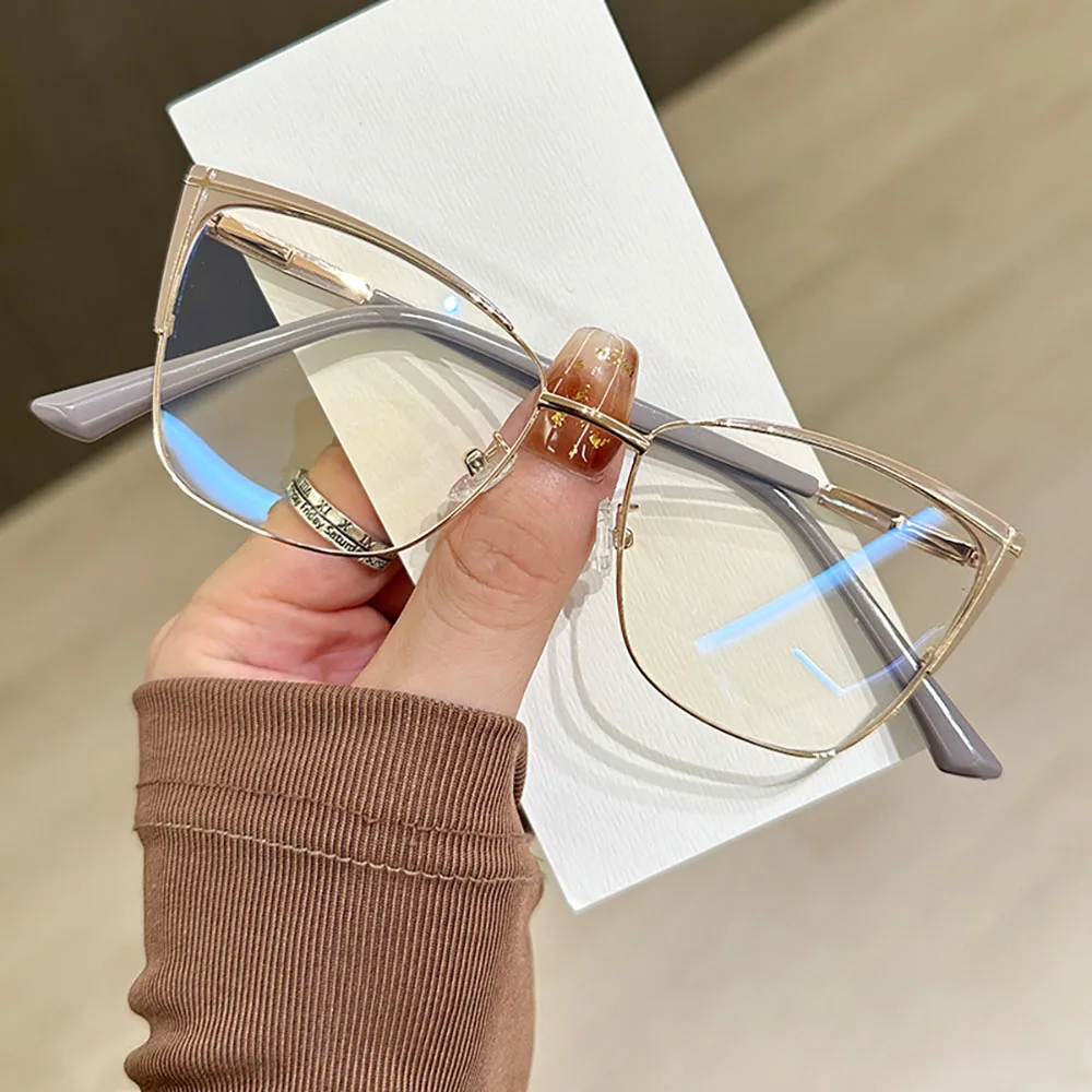 Anti Blue Light Glasses Anti-Glare Metal Glasses Blue Light Glasses Fashion For Eye  Fashion Accessory Computer Use