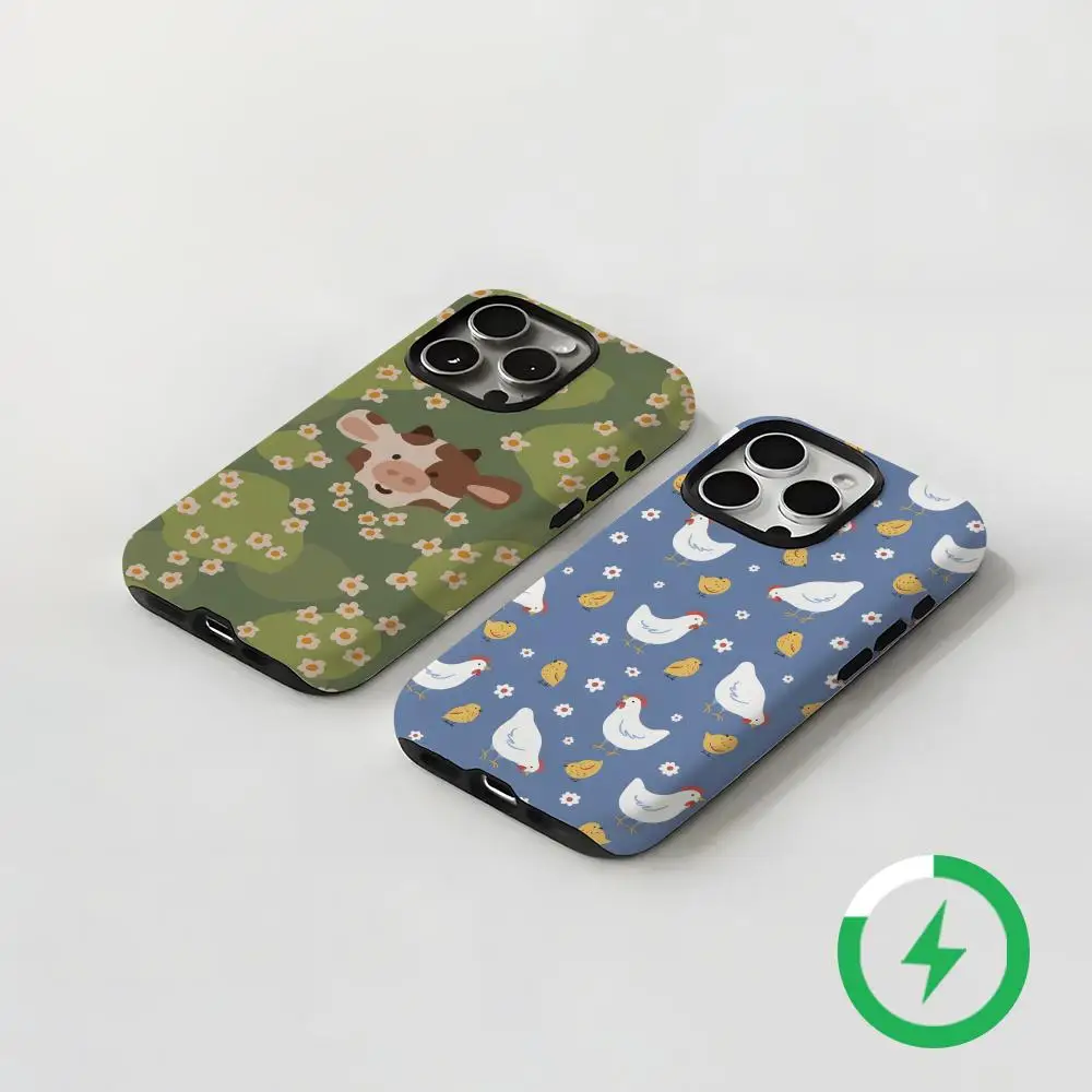 Cute Animals Magnetic 2-in-1 Glossy Phone Case