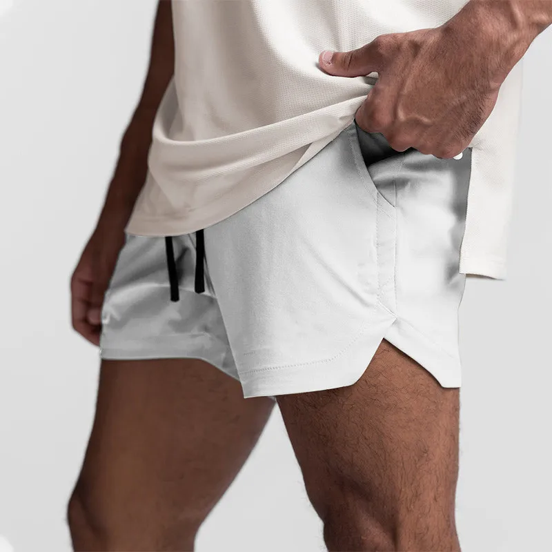

Summer 2023 Brand Mesh Quick Dry Fitness Shorts Men Gym Knee Length Bodybuilding Active Shorts Joggers Workout Sweat Short